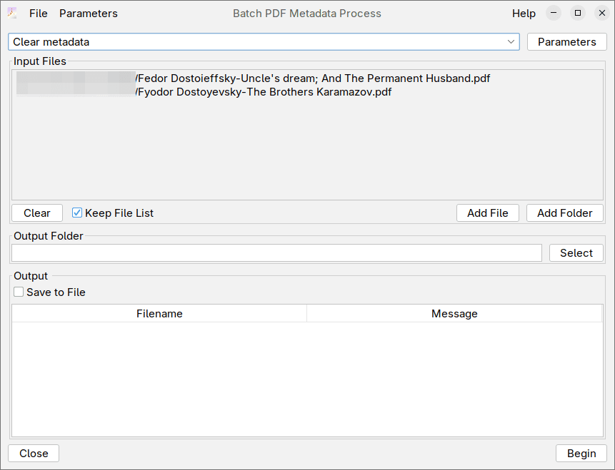 Batch Clear Metadata