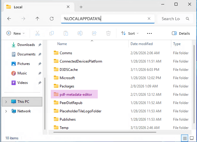 Windows Application Directory