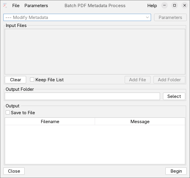 Batch Editor Screen